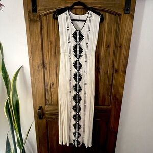 Black and White Boho Dress